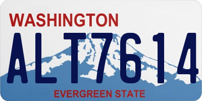 WA license plate ALT7614