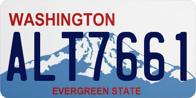 WA license plate ALT7661