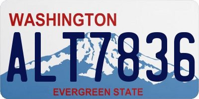 WA license plate ALT7836