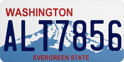 WA license plate ALT7856