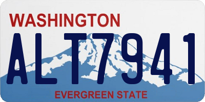 WA license plate ALT7941