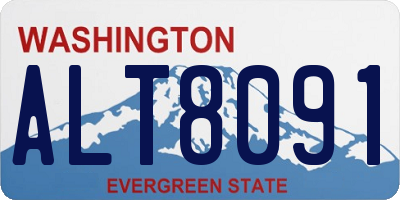 WA license plate ALT8091