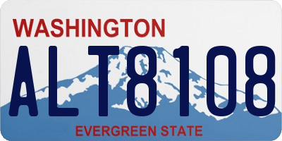 WA license plate ALT8108