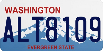 WA license plate ALT8109