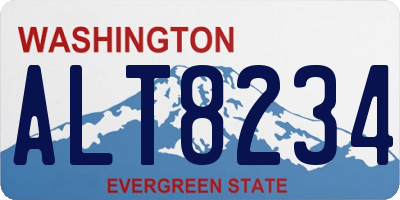 WA license plate ALT8234