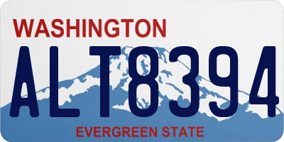 WA license plate ALT8394