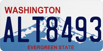 WA license plate ALT8493