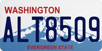 WA license plate ALT8509