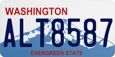 WA license plate ALT8587