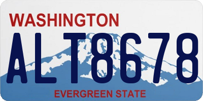 WA license plate ALT8678