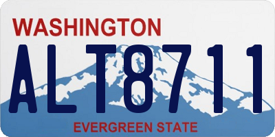 WA license plate ALT8711