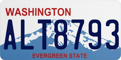 WA license plate ALT8793