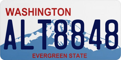 WA license plate ALT8848