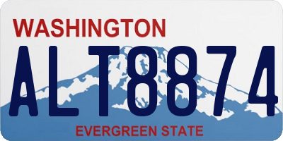 WA license plate ALT8874