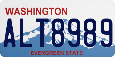 WA license plate ALT8989