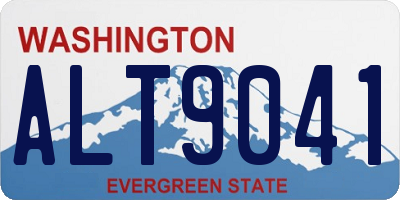 WA license plate ALT9041