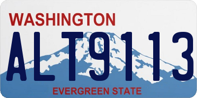 WA license plate ALT9113