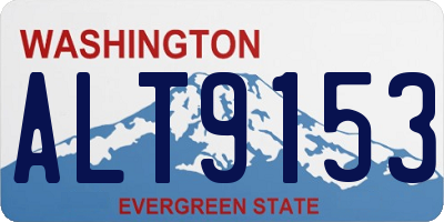 WA license plate ALT9153