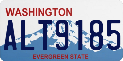 WA license plate ALT9185
