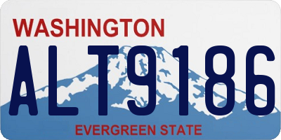 WA license plate ALT9186