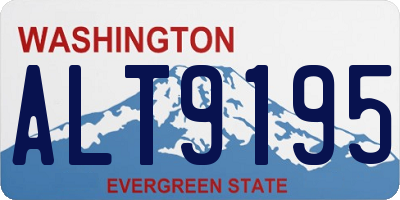 WA license plate ALT9195