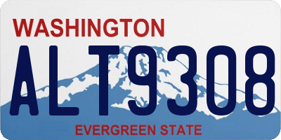 WA license plate ALT9308