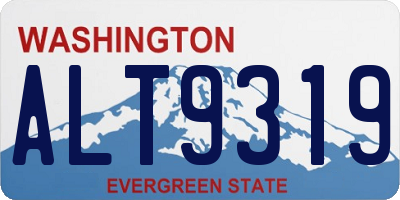 WA license plate ALT9319