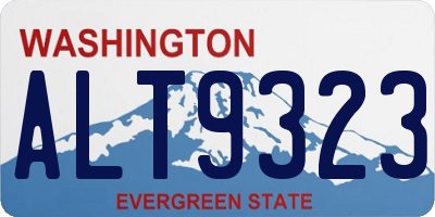 WA license plate ALT9323