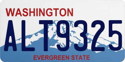 WA license plate ALT9325