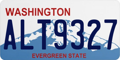 WA license plate ALT9327
