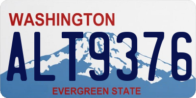 WA license plate ALT9376