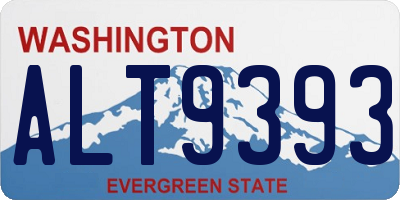 WA license plate ALT9393