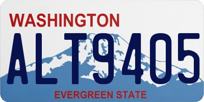 WA license plate ALT9405