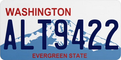 WA license plate ALT9422