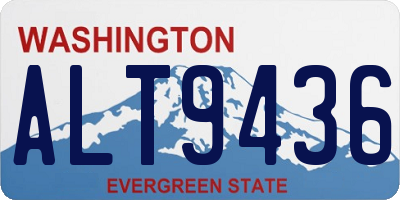 WA license plate ALT9436