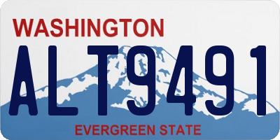 WA license plate ALT9491