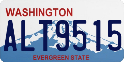 WA license plate ALT9515