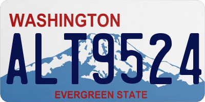 WA license plate ALT9524