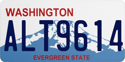 WA license plate ALT9614