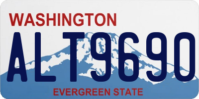 WA license plate ALT9690