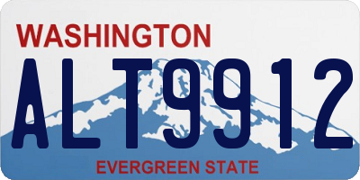 WA license plate ALT9912