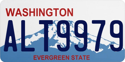 WA license plate ALT9979