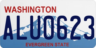 WA license plate ALU0623