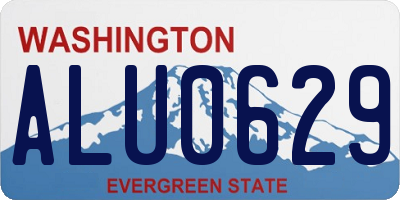 WA license plate ALU0629