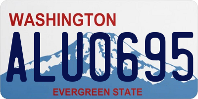 WA license plate ALU0695