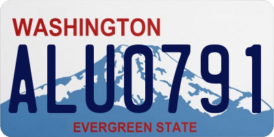 WA license plate ALU0791