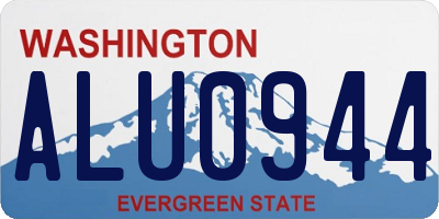 WA license plate ALU0944