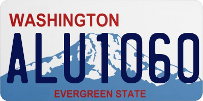 WA license plate ALU1060
