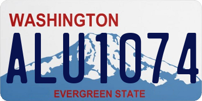 WA license plate ALU1074