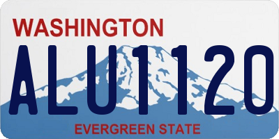 WA license plate ALU1120